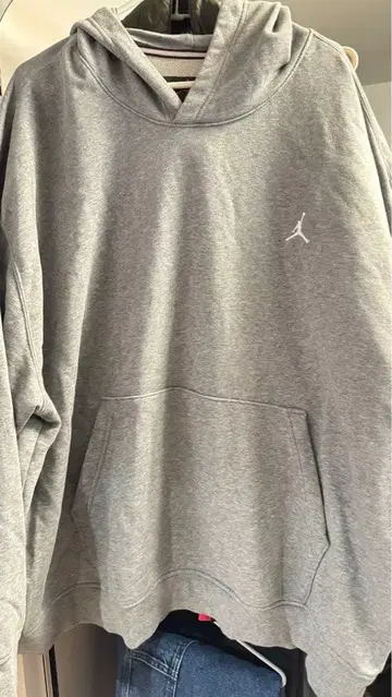 Jordan 그레이 후드 부착 후드티