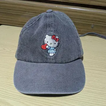 ZARA 키티 콜라보 키티 데님 캡 블랙