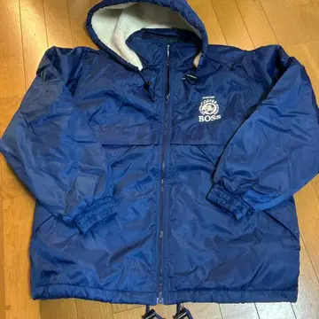 SUNTORY BOSS 나일론 자켓 퀼팅 보아 y2k 테크