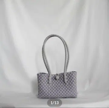 새상품급 MEKEARISA 파니니 '깅엄' 퍼플 클레이