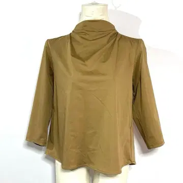 GEORGES RECH 드레이프 넥 티셔츠 카멜 브라운 [ 36 ]