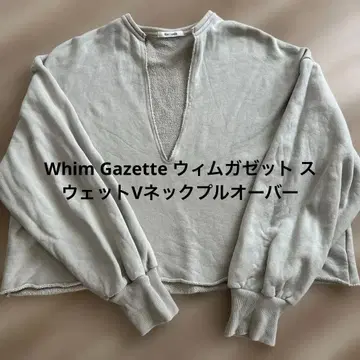 Whim Gazette 윔 가젯 맨투맨 V넥 풀오버