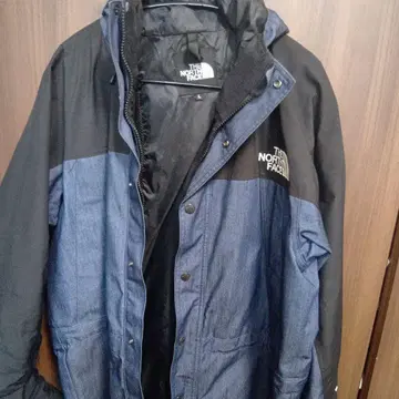 THE NORTH FACE 마운틴 후드티 L 사이즈 블랙/데님