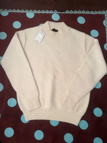 GRANDRIX 크림색 니트 S