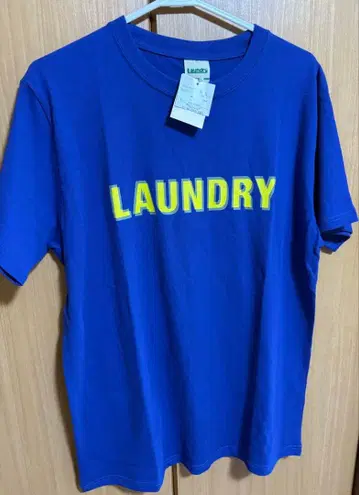 새상품 LAUNDRY T셔츠 파란색 반팔 택 포함