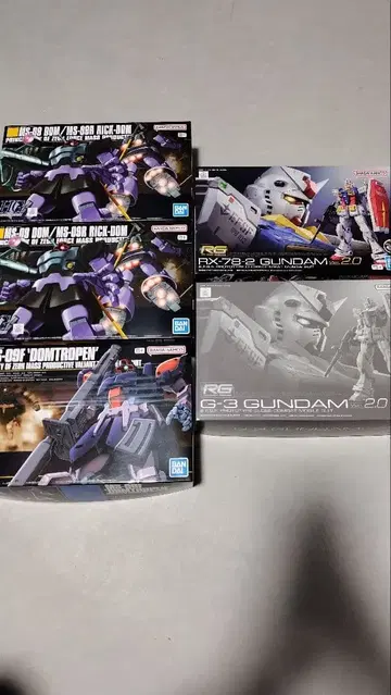 건담 프라모델 키트 4세트 HG RG