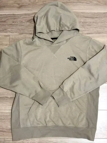 THE NORTH FACE 베이지 후드 부착 후드티
