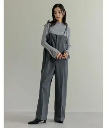 Re:EDIT 울 터치 리본 살로펫 그레이 M