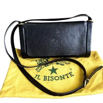 IL BISONTE 숄더백 가죽 블랙