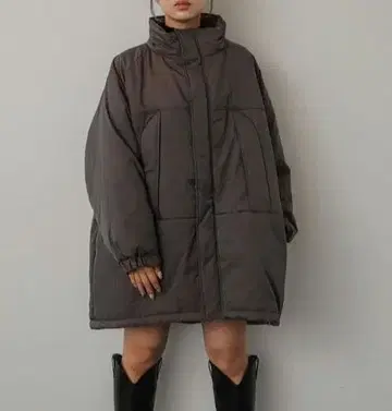 SENSE OF PLACE FUR TECH 몬스터 코트 브라운