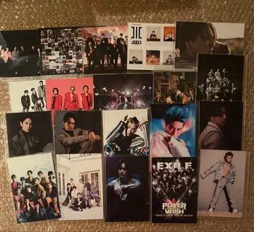 월간 EXILE 부록 혜택 엽서 묶음 판매 세트