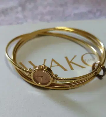 긴자 와코 WAKO 3연 뱅글 워치 라피네 Raffine