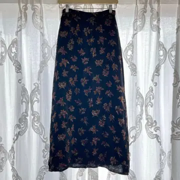 독일 미니 꽃무늬 롱 스커트