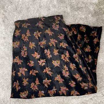 독일제 빈티지 미니 꽃무늬 롱 스커트