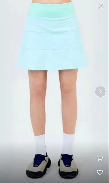 Sport Tiered Skirt 민트 이너 팬츠 포함