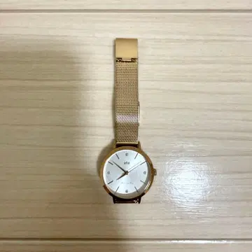 ete 손목시계 핑크 골드 메쉬