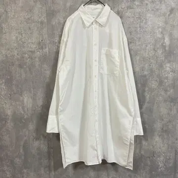 Spick & Span 스픽 앤 스팬 긴팔 오버 셔츠 화이트