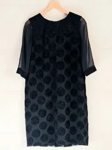 블랙 도트 무늬 원피스 K.T KIYOKO TAKASE 꼼사데모드