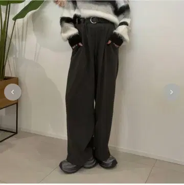 시마무라 새상품 saori 기모 와이드 팬츠 작은 키 LP 사이즈