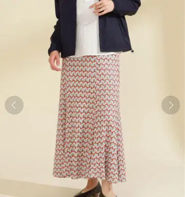 Ray BEAMS 컬러 레이스 머메이드 스커트