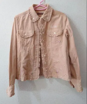 핑크하우스 코듀로이 자켓 자수