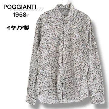 새상품급 이탈리아제 POGGIANTI1958 꽃무늬 와이셔츠 리버티