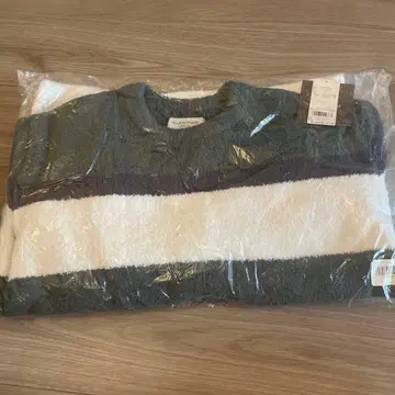 GELATO PIQUE 남성용 그린 보더 룸웨어 M 사이즈