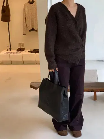 MOIA garment dyed denim (french roast)