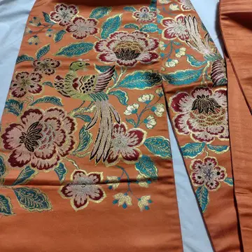 나고야 오비 레트로 사라사 무늬