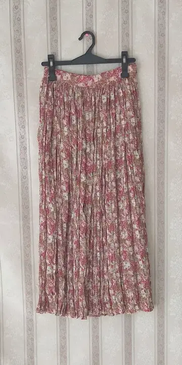 꽃무늬 롱 스커트 구제 의류 빈티지 쇼와 레트로