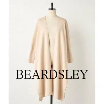 BEARDSLEY 히라히라 롱 가디건 핑크 베이지 롱 니트