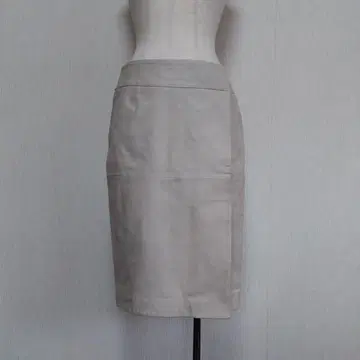 램 가죽 무릎 기장 랩 스타일 스커트/38