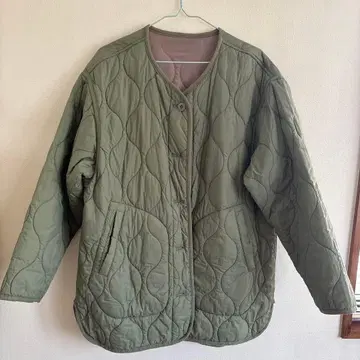 niko and - 올리브 그린 퀼팅 자켓