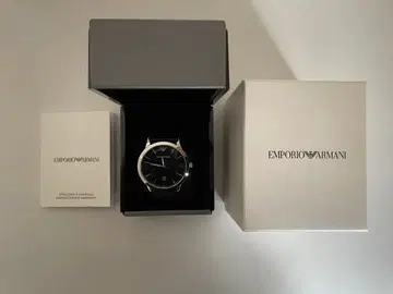 EMPORIO ARMANI 아날로그 시계 블랙