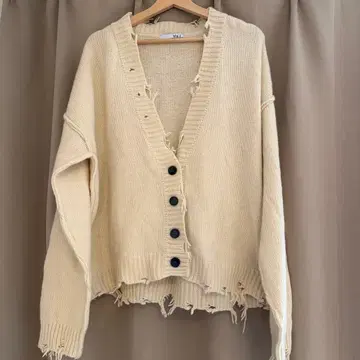 viaj 컷트헴 니트 가디건