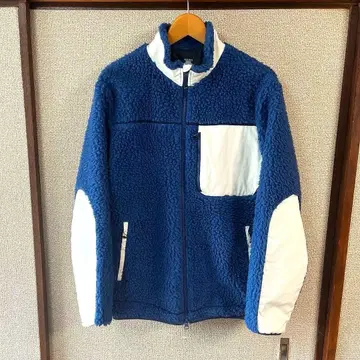 DESCENTE ddd 데상트 플리스 자켓 블루 화이트