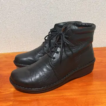 1회 착용 H.P.S. 숏부츠 블랙 24.5cm