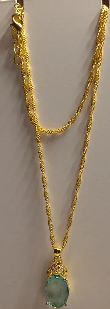 골드 목걸이 오벌컷