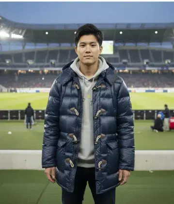 GEORGIA 더플 다운 코트 M 네이비