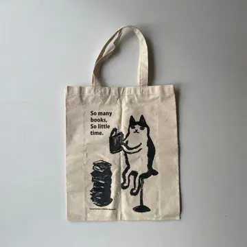 쿠마쿠라 타마미 고양이 패턴 캠퍼스 토트백 칸다진보초 냥코도