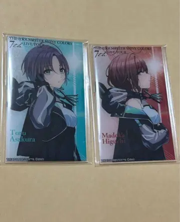 아사쿠라 토오루 히구치 마도카 아크릴 카드 세트 나선형