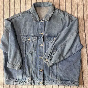 라이트 블루 오버 사이즈 데님 자켓 F 사이즈