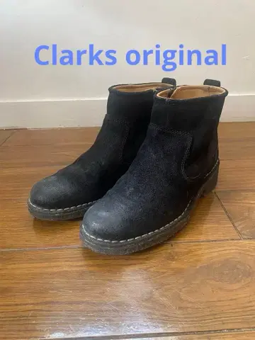 Clarks/클락스/블랙 스웨이드/23.5cm/숏부츠