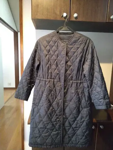 퀼팅 롱 코트