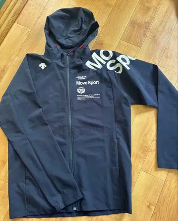 MoveSport 후드 부착 자켓 L 네이비