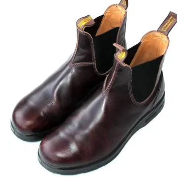 블런드스톤 사이드 고어 부츠 브라운 가죽 숏부츠