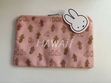 HAWAII 미피 핑크 파인애플 패턴 파우치