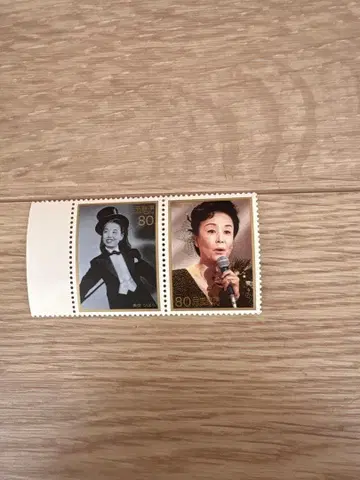 미쿠 히바리 80엔 우표 2장 세트