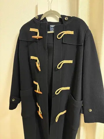 POLO SPORT 더플 코트 네이비