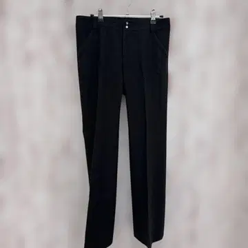 미쉘클랑 밤색 슬랙스 2버튼 뒷주머니